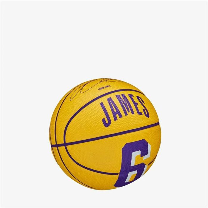 Balón de Baloncesto Wilson NBA Player Icon Mini Lebron Amarillo Talla única 3 Balón de Baloncesto Wilson NBA Player Icon Mini Lebron Amarillo Talla única 3