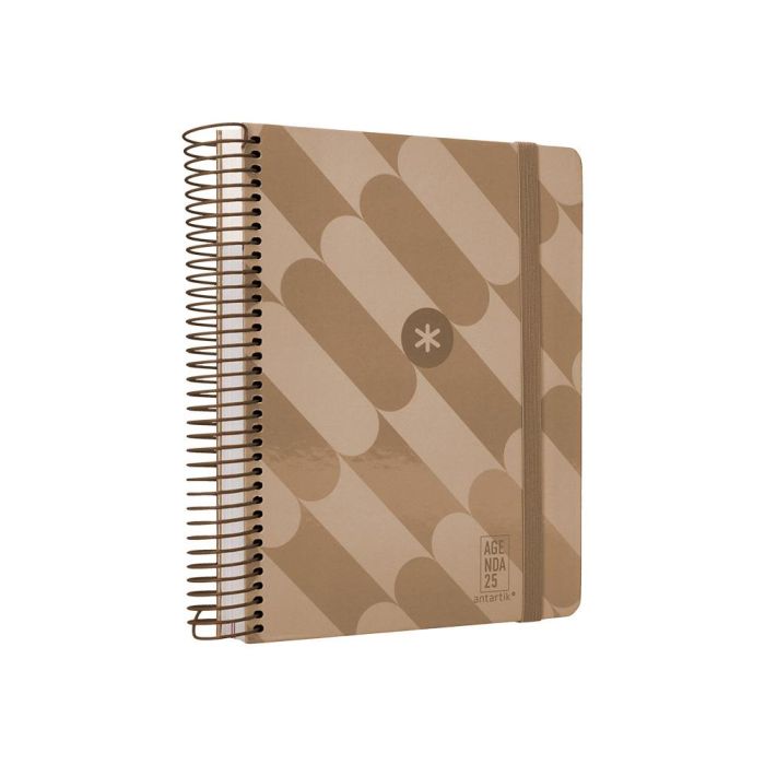 Agenda Espiral Antartik Pattern A5+ 2025 Dia Pagina Color Rosa Nude Papel 80 gr 5