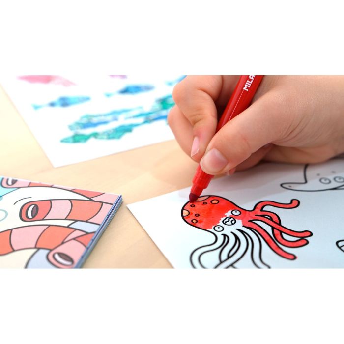 Bloc con Dibujos para Colorear Milan Blue odissey 12 Bloc con Dibujos para Colorear Milan Blue odissey 12