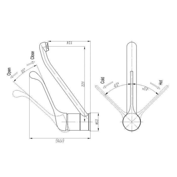 Grifo de cocina mezclador ROUSSEAU Edinburgh PMR - Sin ducha de mano - Cromo 1 Grifo de cocina mezclador ROUSSEAU Edinburgh PMR - Sin ducha de mano - Cromo 1