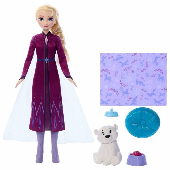 Mattel Muñeca Elsa Con Osito JFG16 Disney Frozen Muñeca Articulada Juguete Niñas +3 Años 8