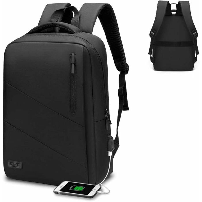 Mochila con Power Bank y Compartimento para Tablet y Portátil Subblim Oxford 0 Mochila con Power Bank y Compartimento para Tablet y Portátil Subblim Oxford 0