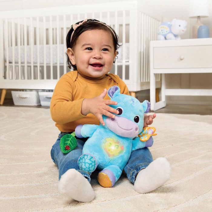 Vtech Baby VTE3417765777059 Hipopótamo de Peluche Théo, Juguete Suave Ecológico para Bebés de Plástico Reciclado 1