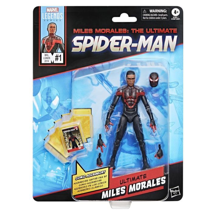 Figura Hasbro Marvel Legends Miles Morales: 2 Figura Hasbro Marvel Legends Miles Morales: 2