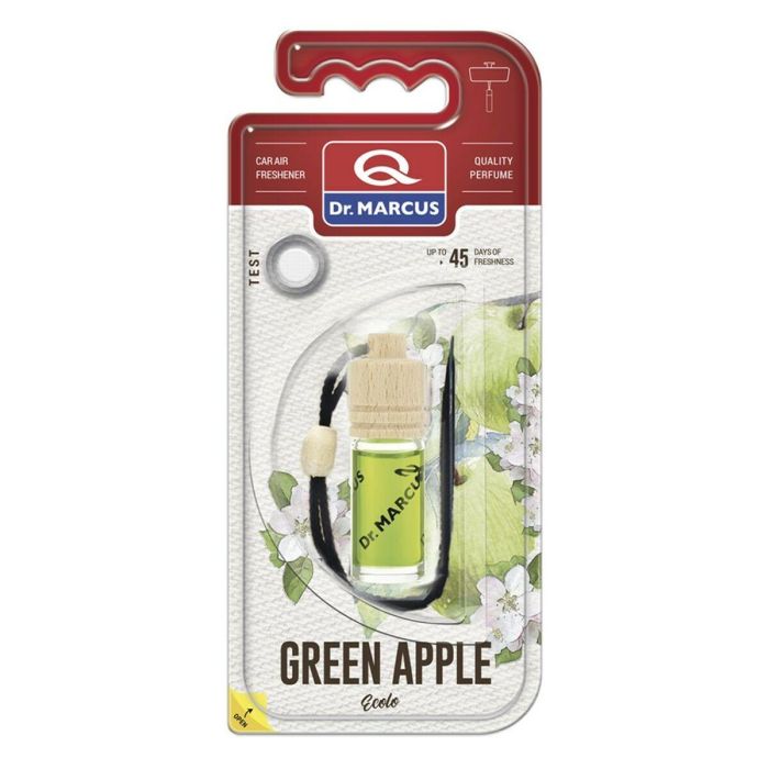 Ambientador para Coche Dr Marcus Ecolo Manzana 4,5 ml Madera Cristal Fragancia Colgante 4 Piezas 1