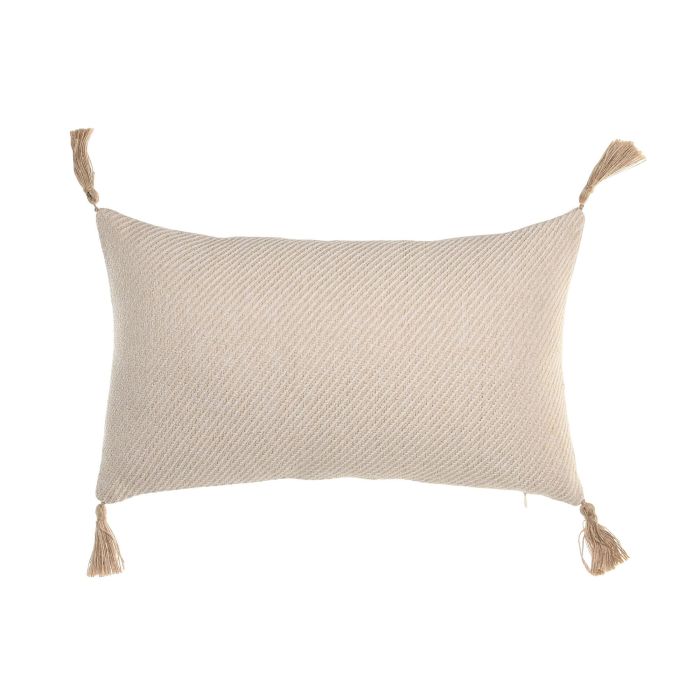 Cojin Boho DKD Home Decor Natural 50 x 30 cm (2 Unidades) 0 Cojin Boho DKD Home Decor Natural 50 x 30 cm (2 Unidades) 0