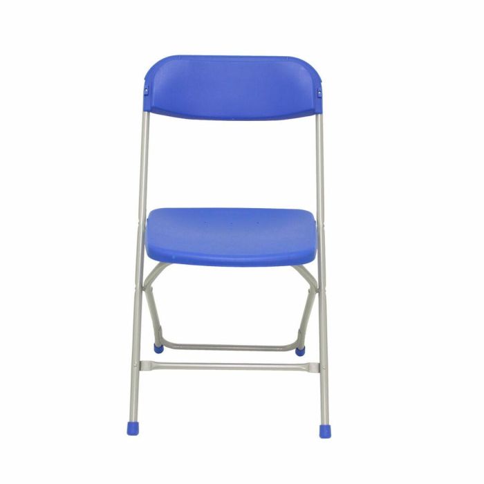Piqueras y Crespo Silla Plegable de Aluminio y Polipropileno Azul - Pack de 5, Ergonómica, Fácil de Apilar 6