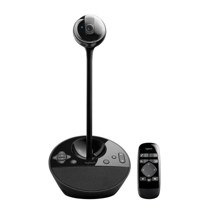 Logitech BCC950 ConferenceCam All-in-One HD 1080p Videoconferencia para Grupos Pequeños con Control Remoto y Altavoz Full Duplex, Certificada para Skype