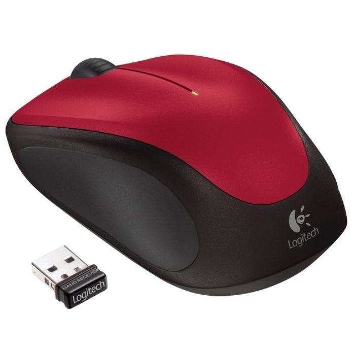 Ratón Inalámbrico Logitech M235/ Hasta 1000 DPI/ Rojo 1