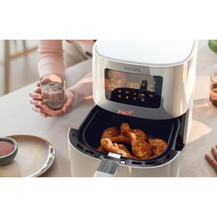Philips Airfryer Essential Compact Digital HD9252/00, freidora libre de aceite, 0.8 kg, tecnología de aire rápido, 7 preescionientes, blanco 3 Philips Airfryer Essential Compact Digital HD9252/00, freidora libre de aceite, 0.8 kg, tecnología de aire rápido, 7 preescionientes, blanco 3