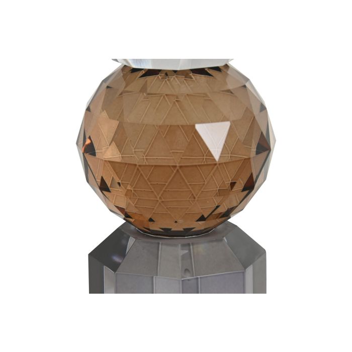 Portavela Glam DKD Home Decor Gris Amarillo 7 x 20 x 7 cm 1 Portavela Glam DKD Home Decor Gris Amarillo 7 x 20 x 7 cm 1