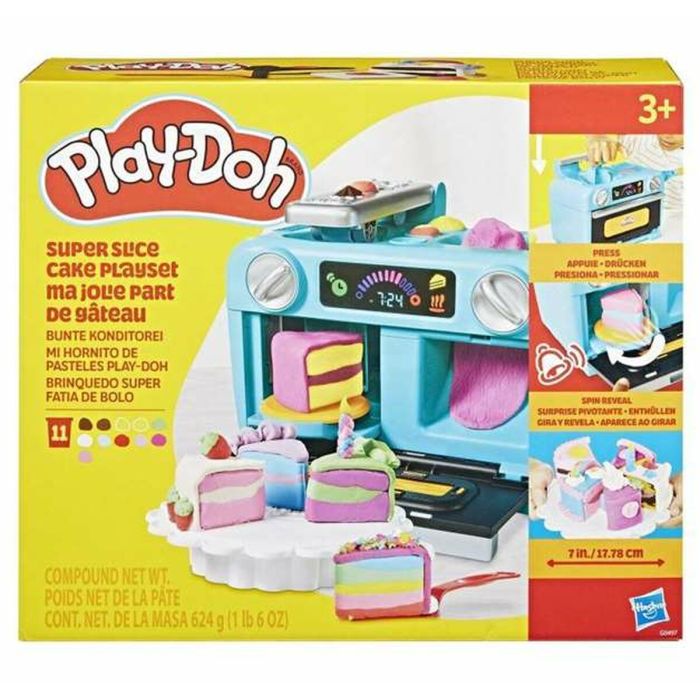 Play-Doh Horno de Pasteles Creativo | Set con 11 Botes de Plastilina, Moldes, Base Giratoria y Accesorios para Niños +3 Años Play-Doh Horno de Pasteles Creativo | Set con 11 Botes de Plastilina, Moldes, Base Giratoria y Accesorios para Niños +3 Años