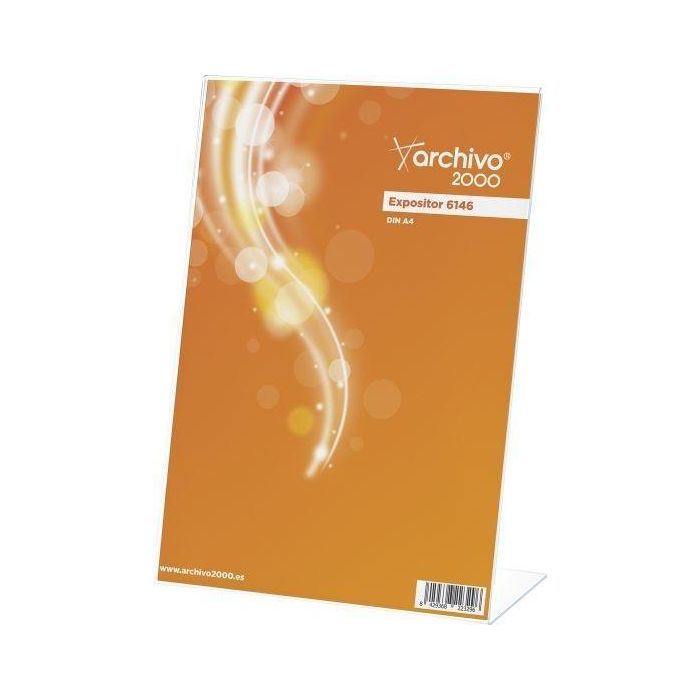Archivo 2000 Expositor Sobremesa Archivo 2000 "Premium" En Forma De L Din A4 Vertical Espesor 3 mm 95x210x305 mm Archivo 2000 Expositor Sobremesa Archivo 2000 "Premium" En Forma De L Din A4 Vertical Espesor 3 mm 95x210x305 mm