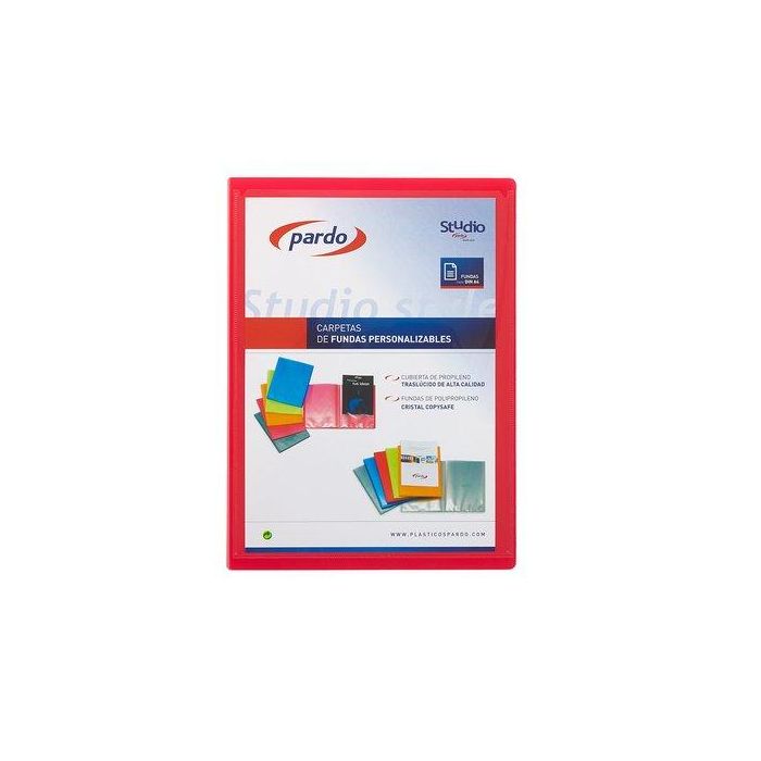 Carpeta Fundas (Tarifario) Pardo Studio Style Personalizable Pp A4 10 F. Rosa