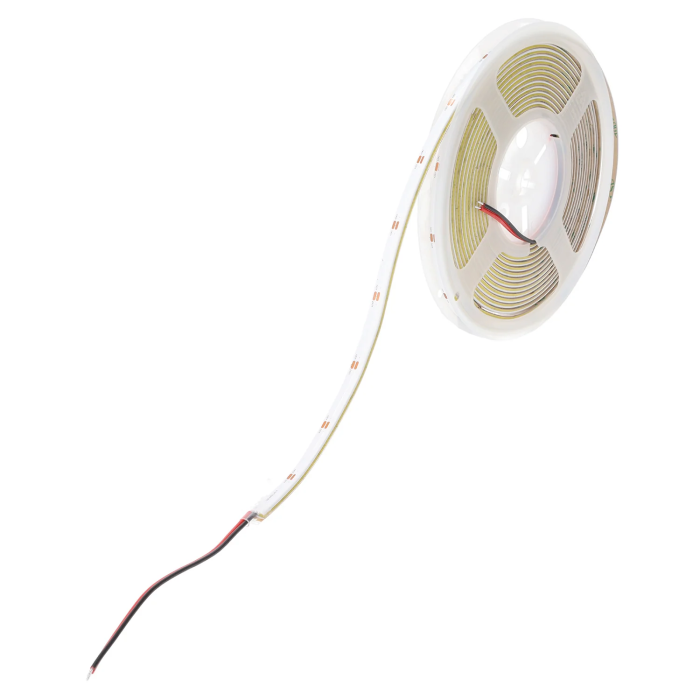 Tira LED COB 24VDC 10W/M 480Leds/M 1200Lm/M IP20 6000K 5 Metros Iluminación Lateral Continua 2
