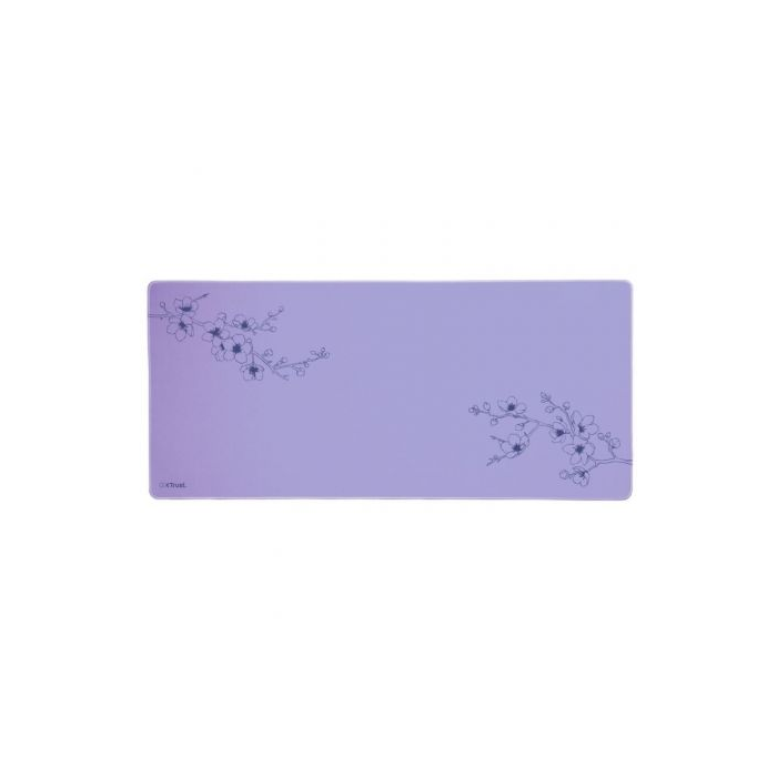 Trust Gaming GXT 759 Alfombrilla Gaming XXL Púrpura 900x400x3mm, bordes cosidos y base antideslizante
