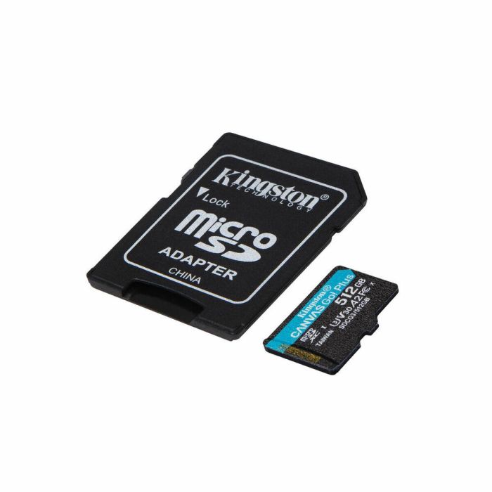 Tarjeta de Memoria Micro SD con Adaptador Kingston SDCG3/512GB Clase 10 UHS-I 512 GB 2