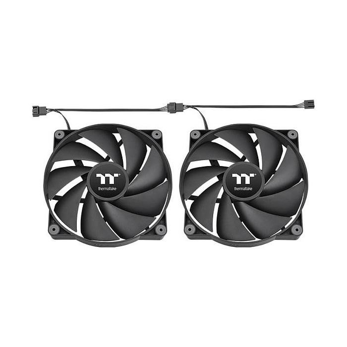 Thermaltake CT200 Ventilador para PC 200 mm Negro, 500-900 RPM, 27.2 dB, 131.6 CFM, 4 Pines, 1 Unidad