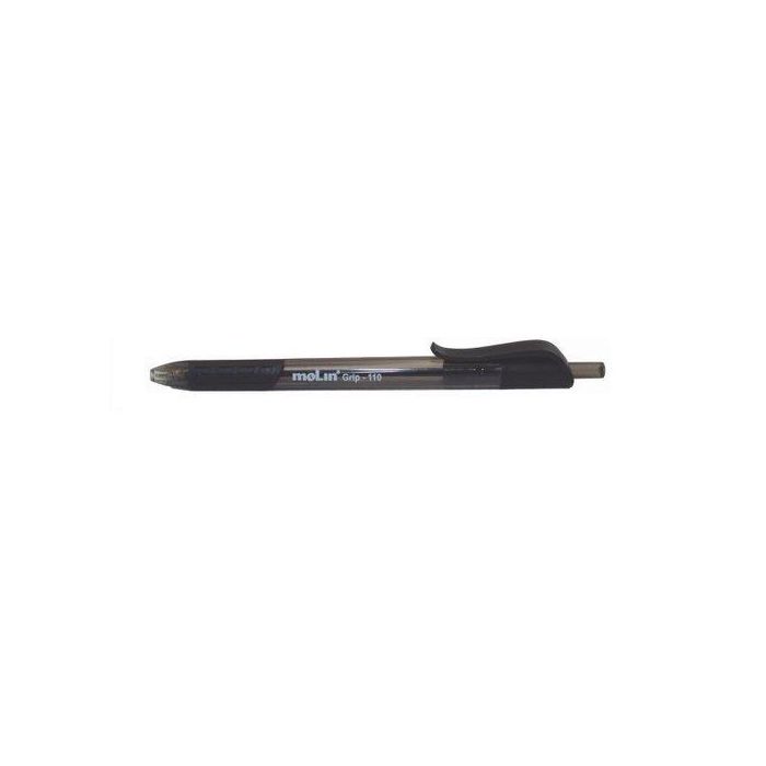 Boligrafo Molin Retractil Negro 12 unidades