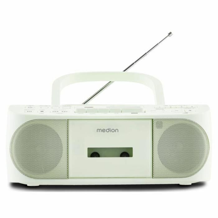 Medion AAAQL64902 Radio CD K7 FM 2x3W RMS, Verde