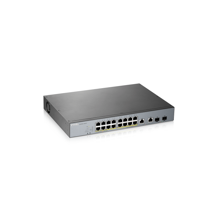 Zyxel GS1350-18HP-EU0101F Switch Gestionado L2 Gigabit Ethernet con PoE, 16 Puertos, Color Gris 0 Zyxel GS1350-18HP-EU0101F Switch Gestionado L2 Gigabit Ethernet con PoE, 16 Puertos, Color Gris 0