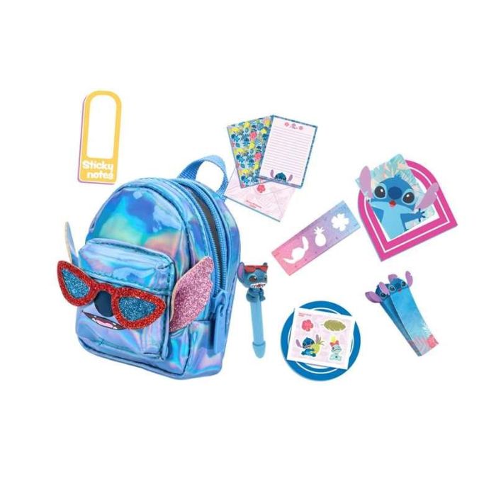 Mochila real littles disney "stitch" con doble bolsilla y 6 mini accesorios de papeleria 10 cms 3 Mochila real littles disney "stitch" con doble bolsilla y 6 mini accesorios de papeleria 10 cms 3