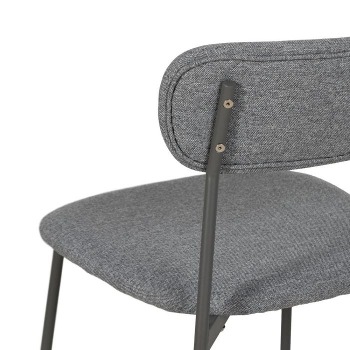 Silla Gris Tejido-Metal Contract 49 X 47 X 76 cm