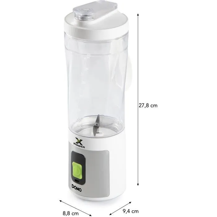 Domo DO752BL Licuadora Portátil Inalámbrica XPOWER 120W 600ml Blanca 3