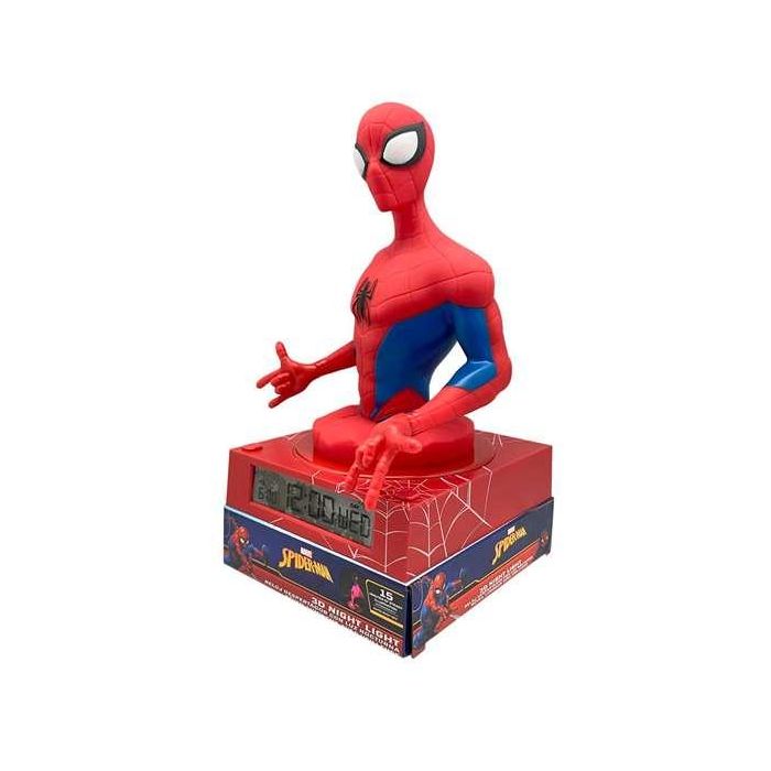 Kids Euroswan Lámpara 3D Despertador y Fecha Spiderman (4x1) 4
