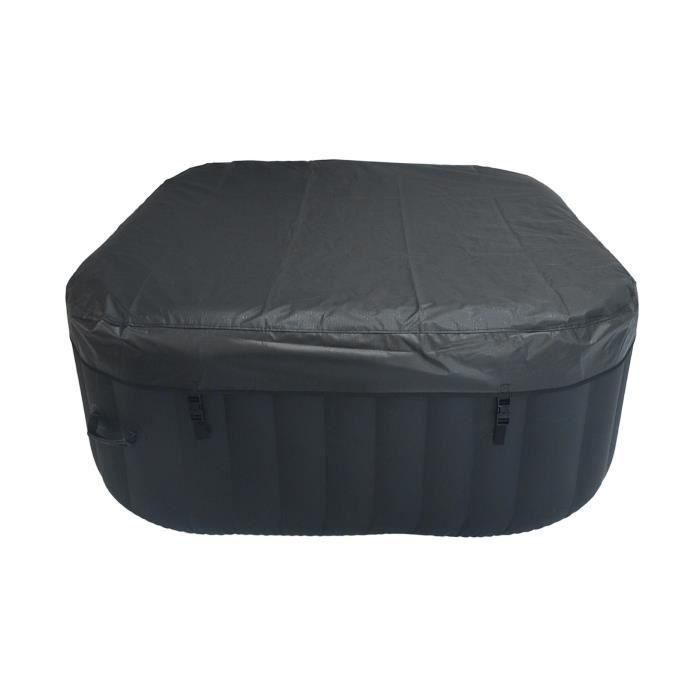 KIT SPA TODO INCLUIDO y accesorios: Spa hinchable cuadrado de 4 plazas con 2 reposacabezas, filtro, red, cepillo, colchoneta, funda 4 KIT SPA TODO INCLUIDO y accesorios: Spa hinchable cuadrado de 4 plazas con 2 reposacabezas, filtro, red, cepillo, colchoneta, funda 4