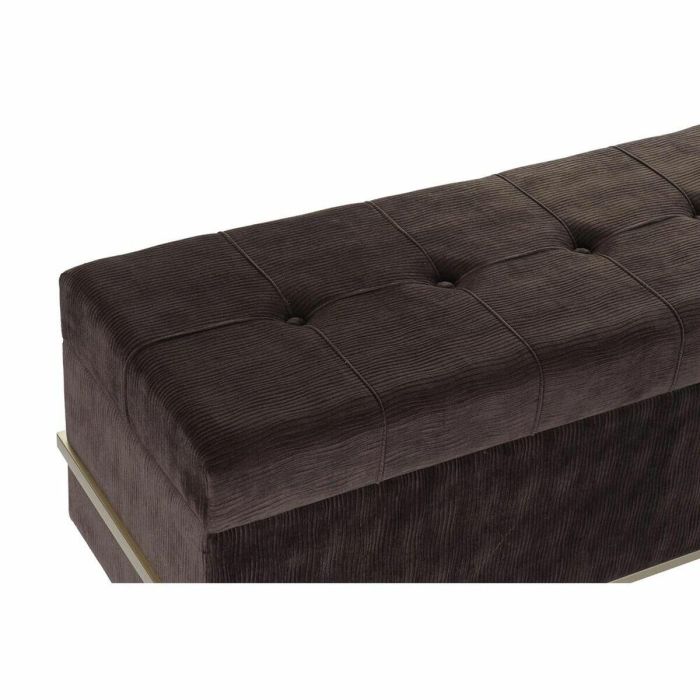 Descalzadora Glam DKD Home Decor Marron Dorado 42 x 48 x 120 cm Set de 3 2