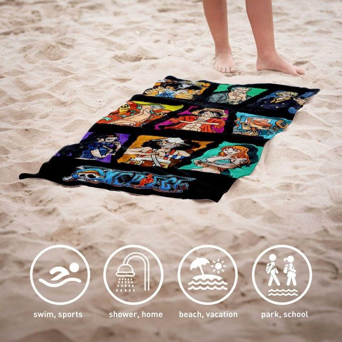 Toalla de Playa One Piece Multicolor 70 x 140 cm 5 Toalla de Playa One Piece Multicolor 70 x 140 cm 5
