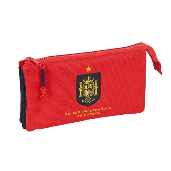 Estuche Escolar RFEF Rojo Azul (22 x 12 x 3 cm)