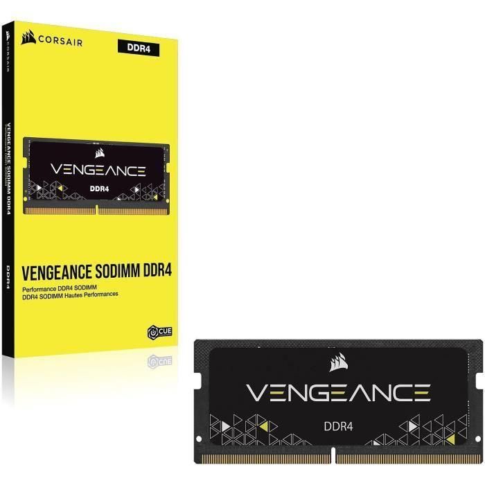 Memoria RAM - CORSAIR - Vengeance SODIMM 32GB (1x32GB) DDR4 3200MHz CL22 - Negro 3 Memoria RAM - CORSAIR - Vengeance SODIMM 32GB (1x32GB) DDR4 3200MHz CL22 - Negro 3