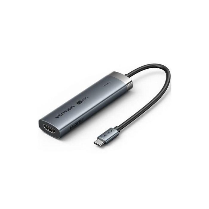 Docking USB Tipo-C Vention TGMHB/ 3xUSB/ 1xHDMI/ 1xUSB Tipo-C PD