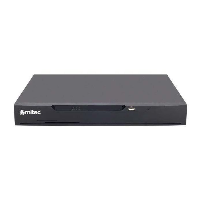 Ernitec Grabador Híbrido 16 Canales AHD, TVI, CVI, CVBS, IP. Soporta 24 cámaras IP, grabación 4K-N/5MP, HDMI/VGA Ernitec Grabador Híbrido 16 Canales AHD, TVI, CVI, CVBS, IP. Soporta 24 cámaras IP, grabación 4K-N/5MP, HDMI/VGA