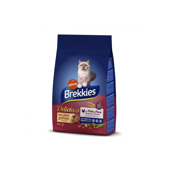 Brekkies Excel Feline Adult Delicious Aves 3 kg