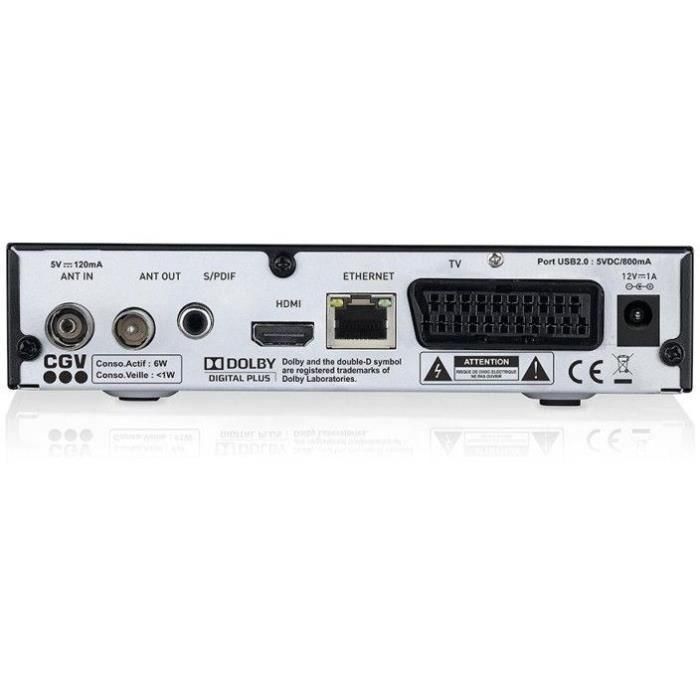 Receptor/grabador TNT - CGV - ETIMO 2TC - Sintonizador dual - HD - DVB-T2 HEVC 265 2 Receptor/grabador TNT - CGV - ETIMO 2TC - Sintonizador dual - HD - DVB-T2 HEVC 265 2
