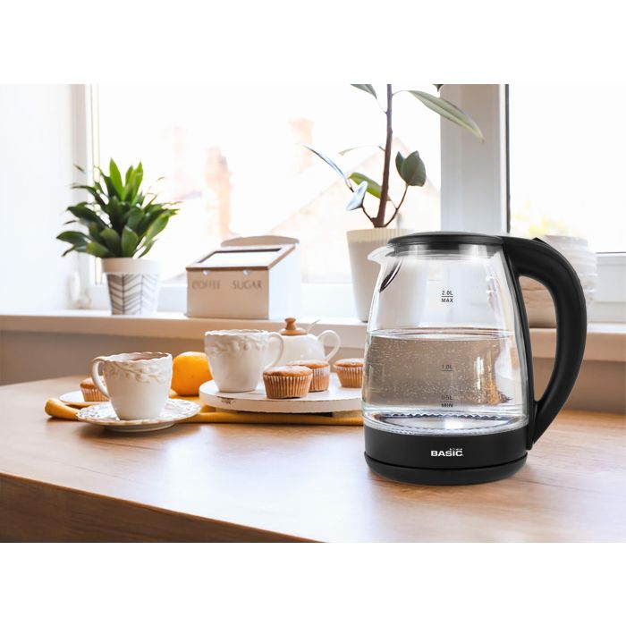 Hervidor De Agua Vidrio 2L-1500W Basic Home (6 Unidades) 4 Hervidor De Agua Vidrio 2L-1500W Basic Home (6 Unidades) 4