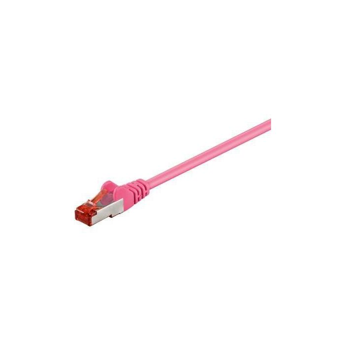 MicroConnect Cable S/FTP CAT6 1m Rosa LSZH