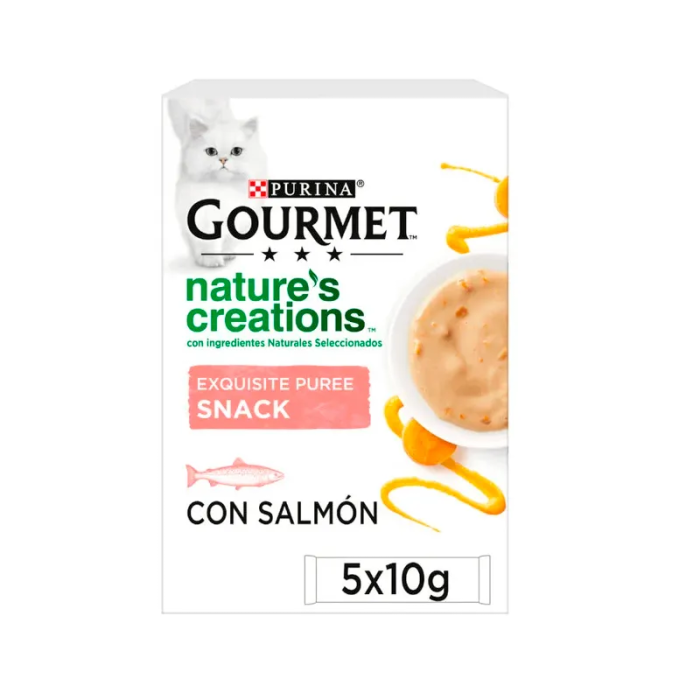 Gourmet Nature Purée de Salmón para Gatos 11x5x10 gr