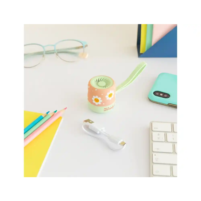 Mr. Wonderful - Altavoz Portátil Inalámbrico Mini, Diseño Margaritas, 80x60x80 mm, Sonido Potente y Claro, Conexión Bluetooth para Smartphone