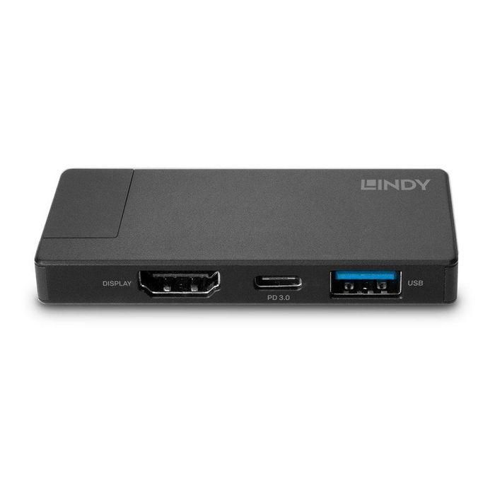 Lindy DST-Micro Docking Station USB-C con HDMI 4K@60Hz y Carga Rápida 100W 5