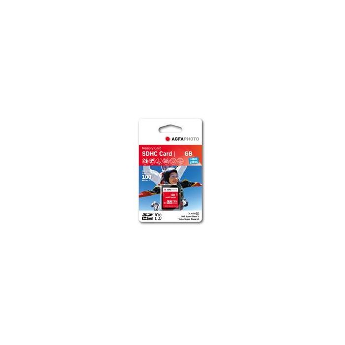 CARD AgfaPhoto SDHC Karte 16GB High Speed Class 10 UHS I U1 V10