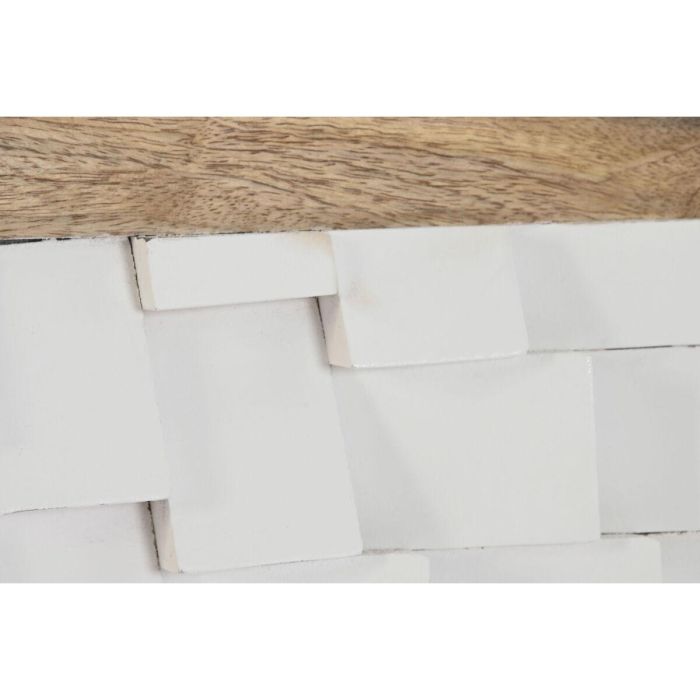 DKD Home Decor Cabecero de Cama Moderno de Madera de Mango Blanco y Natural 160x80 cm 2 DKD Home Decor Cabecero de Cama Moderno de Madera de Mango Blanco y Natural 160x80 cm 2
