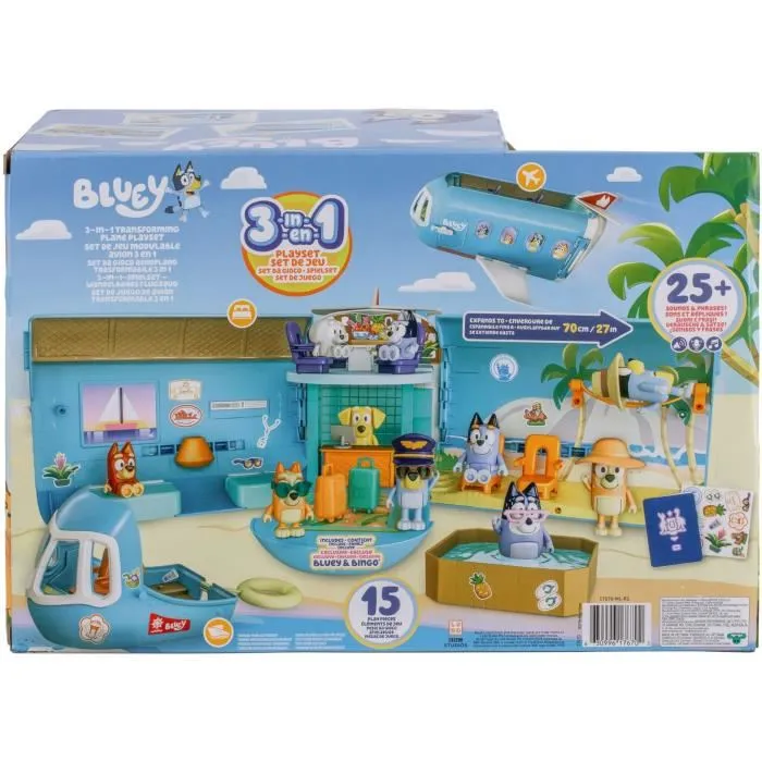 Bluey Set de Juego Transformable con Figuras y Accesorios BLU0630996176702 1