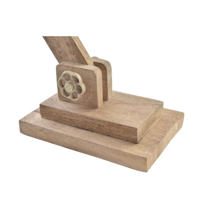 DKD Home Decor Lámpara Sobremesa Mango y Metal Marrón Dorado 15 x 65 x 50 cm 2