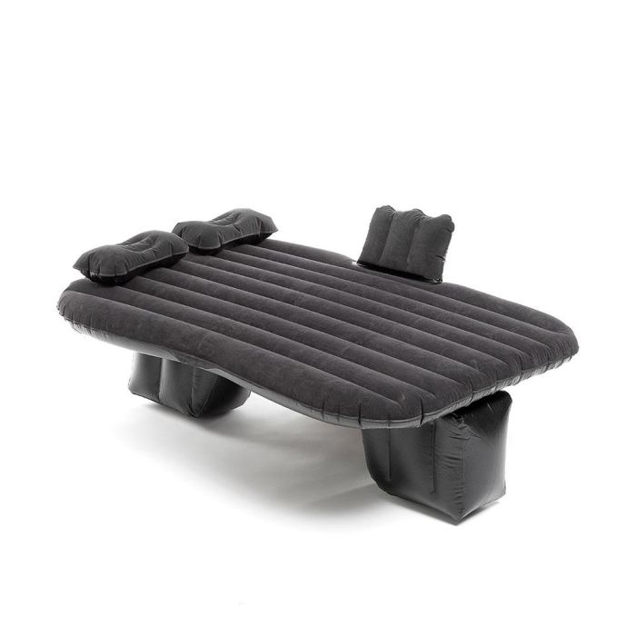 Innovagoods Colchón Hinchable Coche Roleep V0103712 para Asiento Trasero, Camping y Playa - Gris 132.5 x 72 x 40 cm