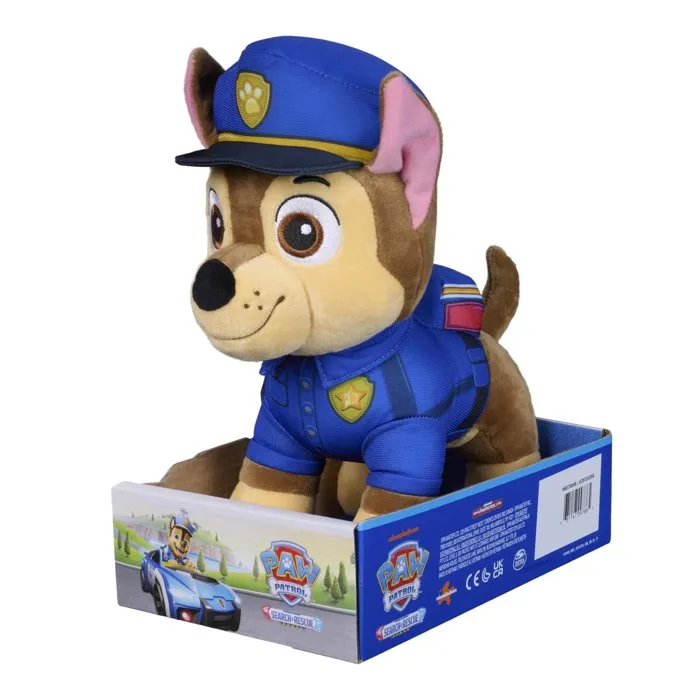 Spin Master Peluche Patrulla Canina - Chase Búsqueda y Rescate 25cm - SPI6075046