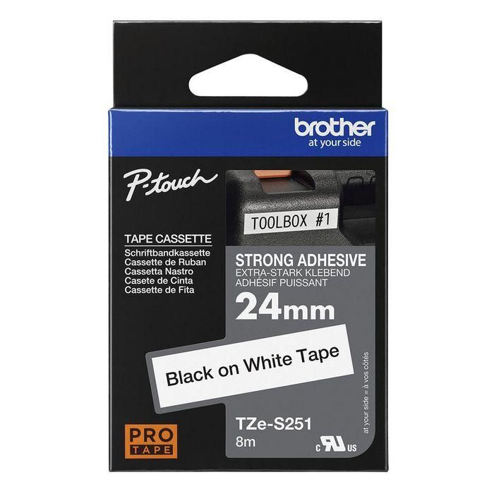 Cinta Para Etiquetadores Brother Cinta Rotuladora Blanco-Negro 24 mm 2 Cinta Para Etiquetadores Brother Cinta Rotuladora Blanco-Negro 24 mm 2